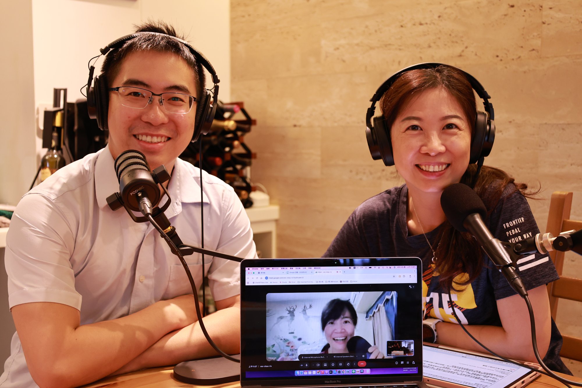 Podcast recording