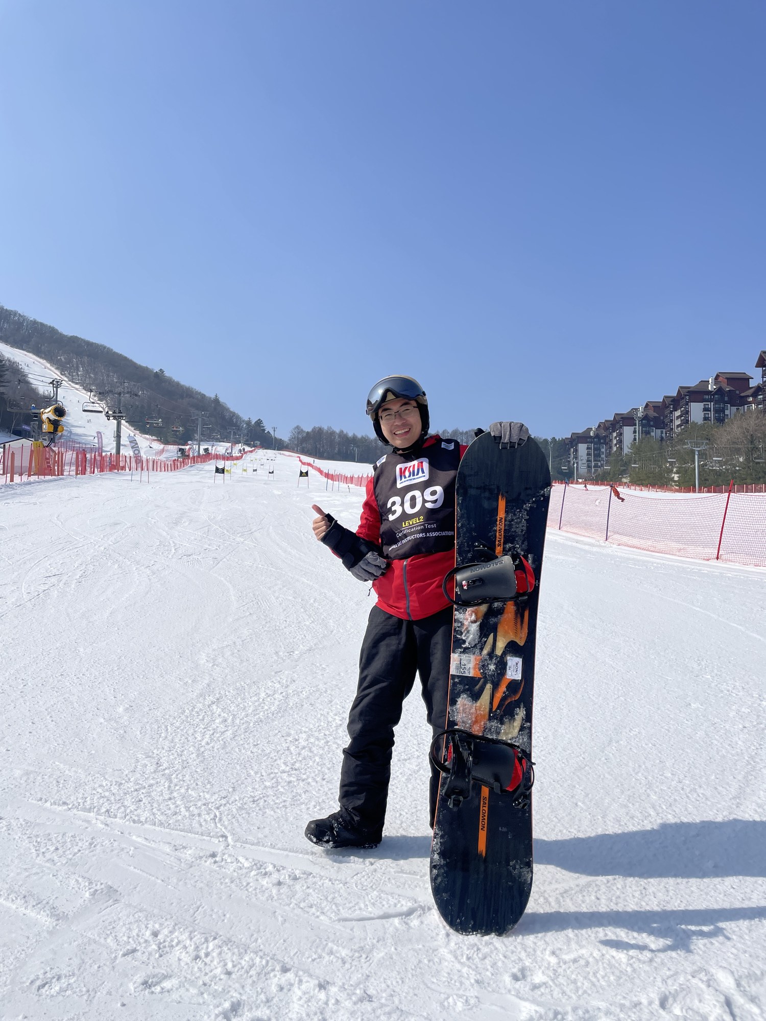 楊醫師雪場英姿